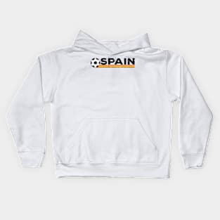 Spain Football Fan. Italy Spain  Design Kids Hoodie